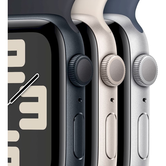 Apple Watch SE GPS 40mm - Midnight Aluminium Case with Midnight Sports Band - M/L image 1