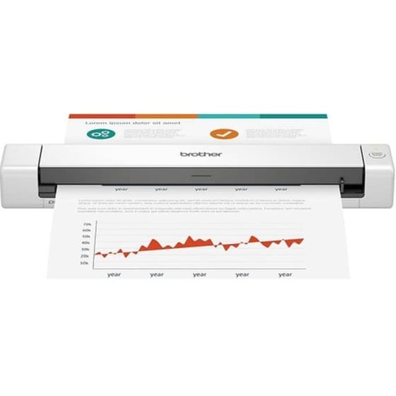 Brother DS-640 Φορητός σαρωτής εγγράφων A4 Sheetfed Optical 600 DPI - Λευκό image 0