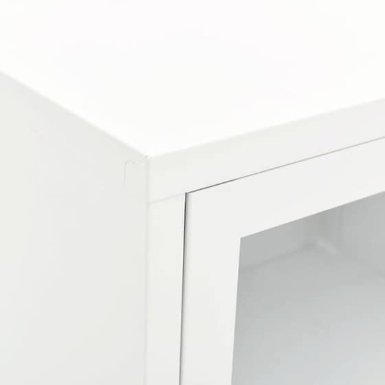 Έπιπλο Τηλεόρασης VidaXL Ατσάλι Και Γυαλί 90x30x44cm - Λευκό image 7