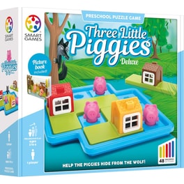 Three Little Piggies Deluxe - Τα Τρία Γουρουνάκια Επιτραπέζιο (Smart Games)