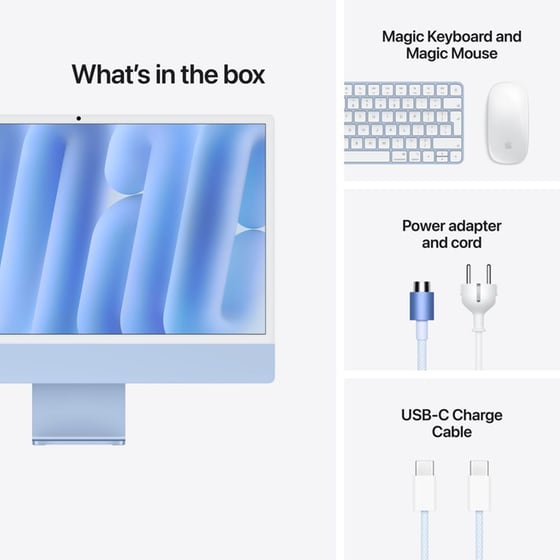 Apple iMac 24" 4.5K Retina Display (Apple M6 10C/16GB/256GB SSD/10C GPU) - Blue image 7