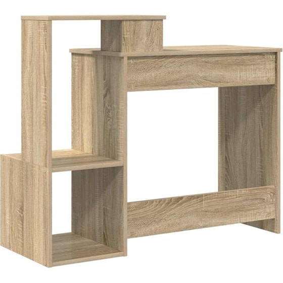 Γραφείο VidaXL από Επεξεργασμένο Ξύλο 106x41x88,5 cm - Sonoma Δρυς image 6