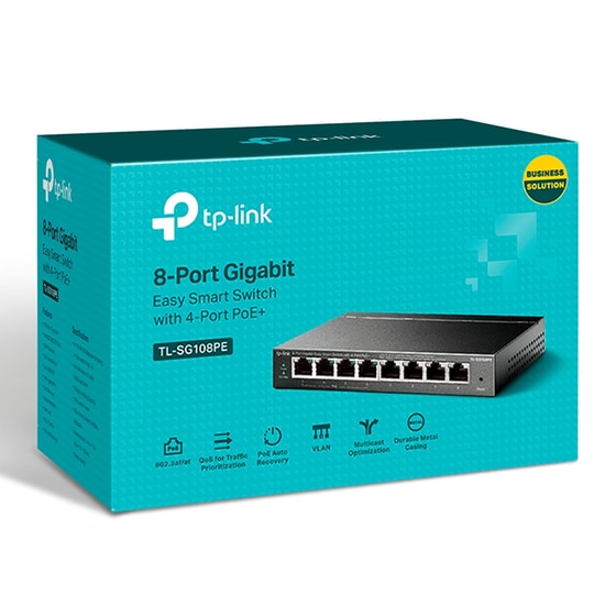 TP-LINK TL-SG108PE L2 Switch με 8 Θύρες Ethernet image 3