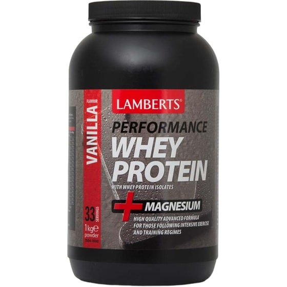 Πρωτεΐνη Lamberts Performance Whey Protein + Magnesium Vanilla - 1000gr image 0