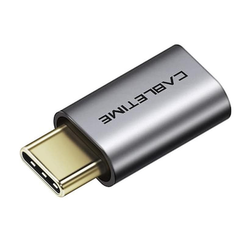 CABLETIME Cabletime Αντάπτορας Otg Usb-c Σε Usb Micro B C160, Usb 2.0, Γκρι