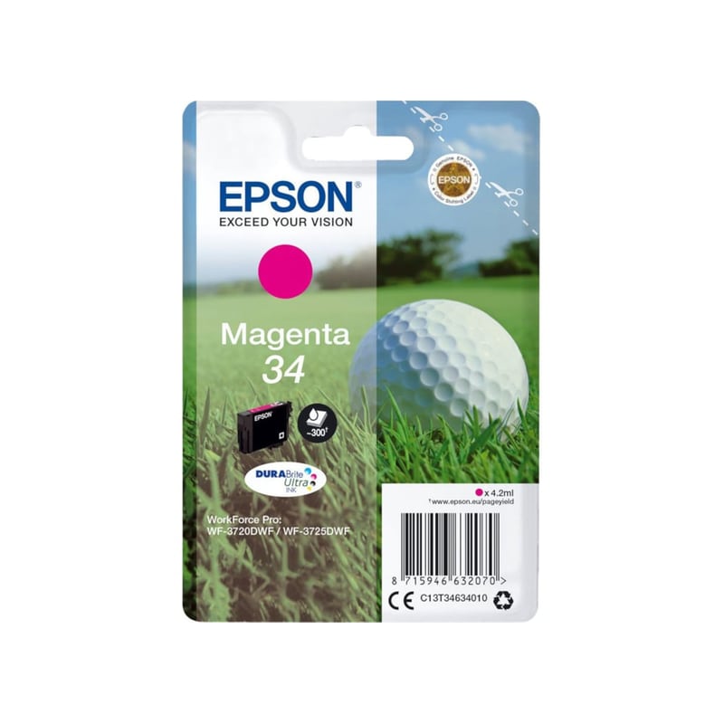 Epson 34 Ματζέντα Μελάνι Εκτυπωτή C13T34634010