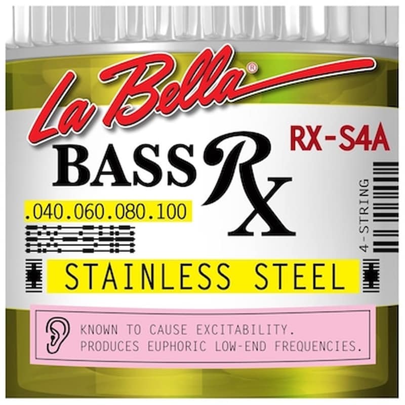 LA BELLA Σετ 4 Χορδές Ηλεκτρικού Μπάσου La Bella Bass Rx Stainless Steel 045-100