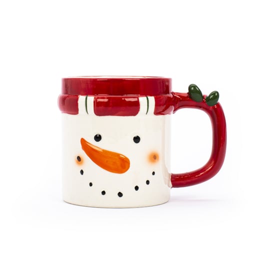 Κούπα Κεραμική Χριστουγέννων TRI-COASTAL DESIGN Χιονάνθρωπος - Λευκό image 1