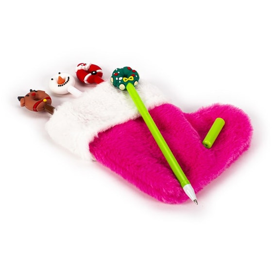 Στυλό Tri-Coastal Xmas Pink Sock (4 Τεμάχια) image 1