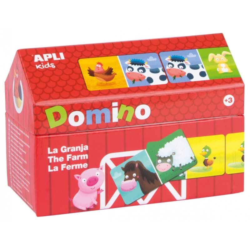 APLI KIDS Domino - Τα Ζωάκια Της Φάρμας Επιτραπέζιο (Apli Kids)