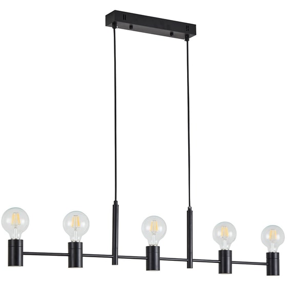Κρεμαστό Φωτιστικό Οροφής Homelighting Adept 77-8249 - Μαύρο image 0