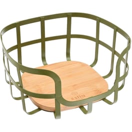 Φρουτιέρα Estia Bamboo Essentials Olive 01-14162 24x24x12.7 cm - Πράσινη