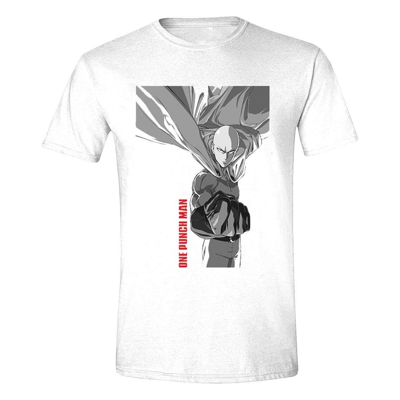 T-shirt Pcmerch One Punch Man Saitama - Λευκό
