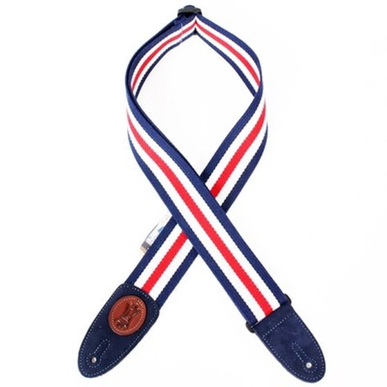Ζώνη Κιθάρας Levy's Mssc8 Red White Blue image 0