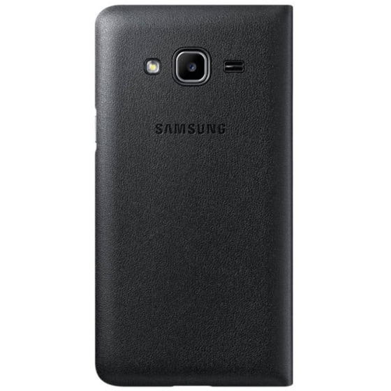 Θήκη Samsung Galaxy J3 (2016) - Samsung Flip Wallet Leather Case Cover - Black image 2