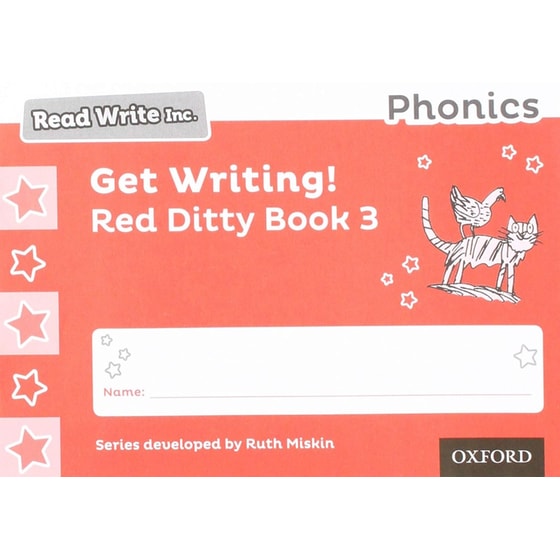 Read Write Inc. Phonics: Get Writing! Red Ditty Book 3 Pack of 10 image 0