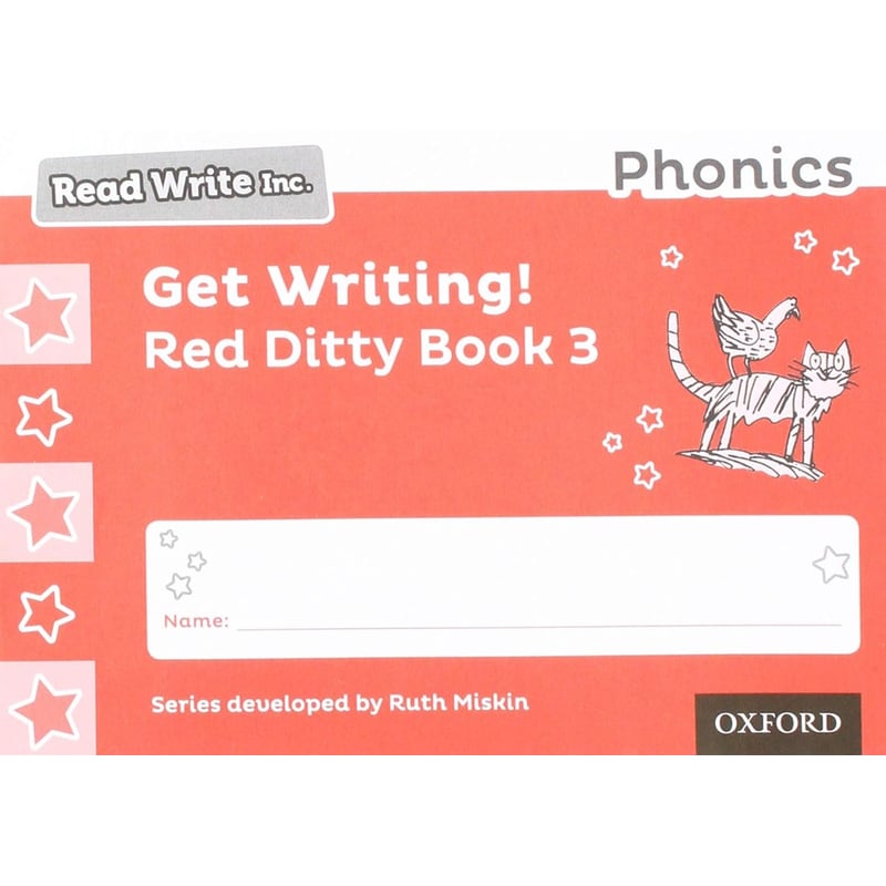 Read Write Inc. Phonics: Get Writing! Red Ditty Book 3 Pack of 10