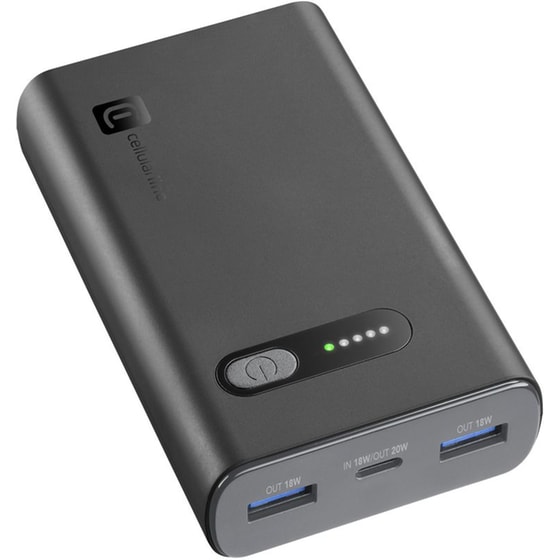 Powerbank Cellular Line Fast 10.000mAh 20W - Black image 0