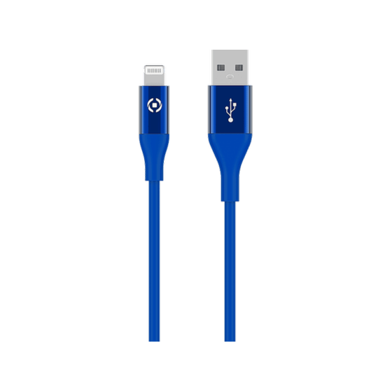 Καλώδιο δεδομένων Celly Color Extra Strong Usb to Lightning 1.5m - Blue image 0