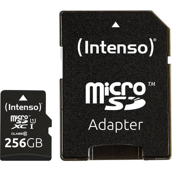 Intenso microSDXC 256GB Class 10 U1 UHS-I με αντάπτορα image 0