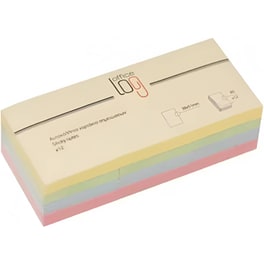 Αυτοκόλλητα Χαρτάκια Office Log 38x51 mm (80 Φύλλων - 12 Τεμάχια)
