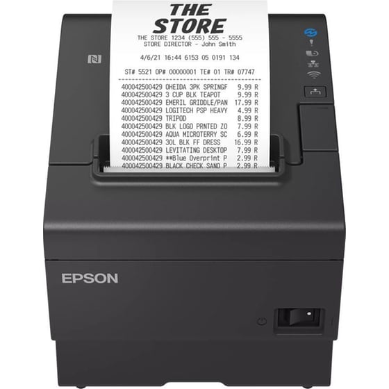 Epson TM-T88VII (112) USB, Eth, Serial, PS, Buzz - Μαύρο image 1