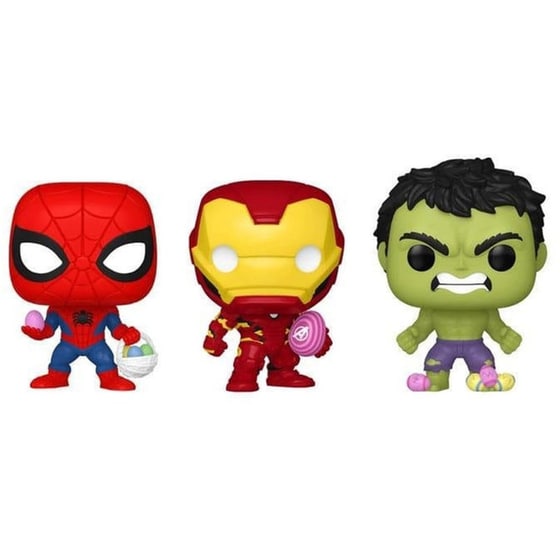 Funko Pocket Pop! Marvel - Spider-Man, Iron Man, Hulk  (3-pack) image 1