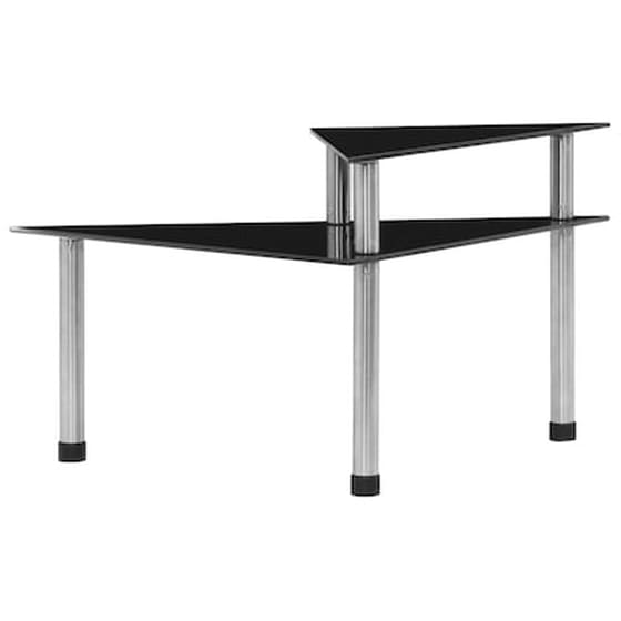 Vidaxl Ραφιέρα Κουζίνας Μαύρη 49.5x35x26 cm Από Ψημένο Γυαλί image 4