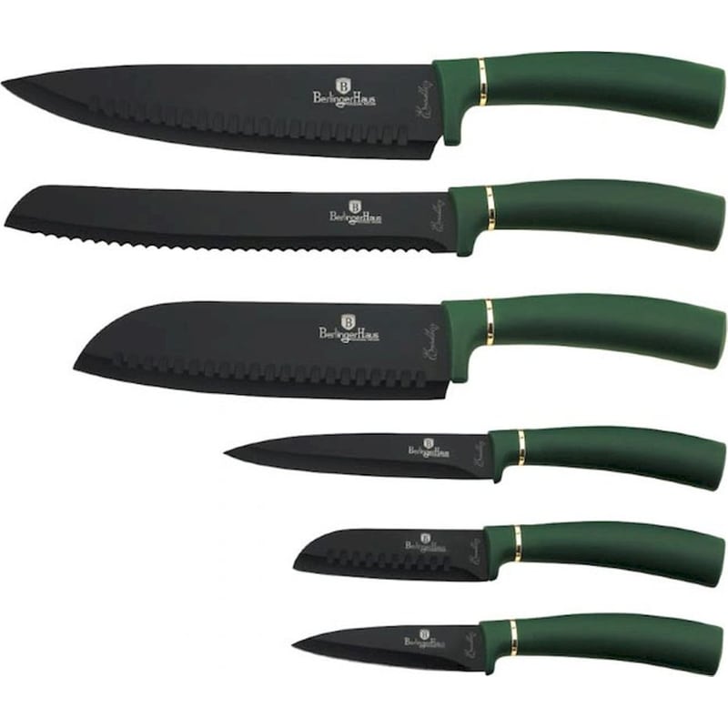 Σετ Μαχαίρια Berlinger Haus Emerald Collection από Ανοξείδωτο Ατσάλι 6 Τμχ