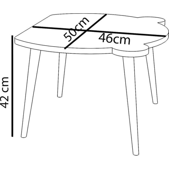 Παιδικό Τραπεζάκι ArteLibre Amahle με Κάθισμα από MDF 46x50x42cm - Μπλε image 3