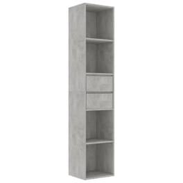 Βιβλιοθήκη VidaXL από Μοριοσανίδα  36x30x171 cm - Γκρι