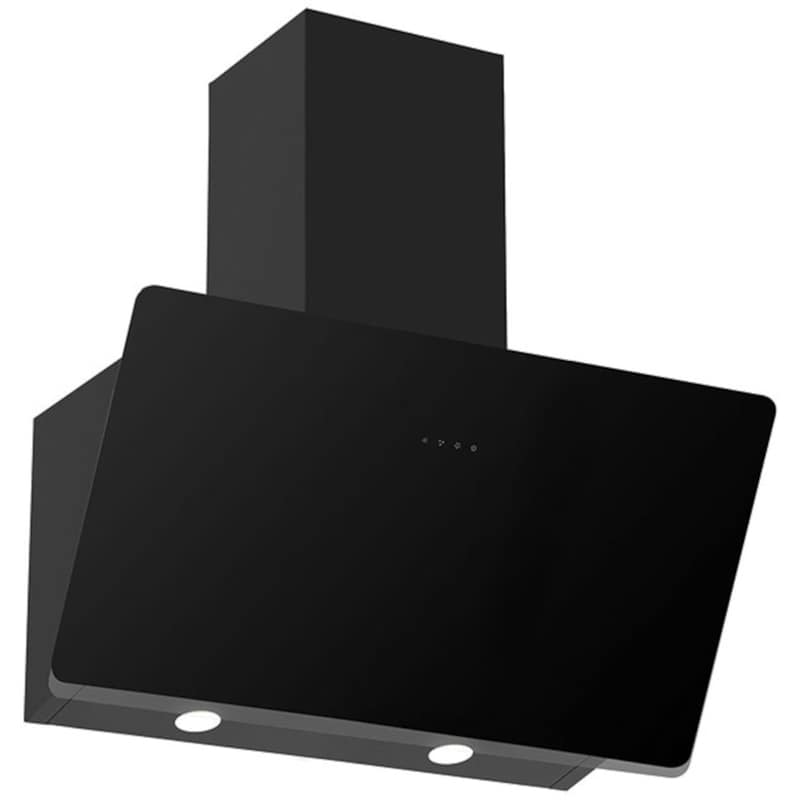 DAVOLINE SHAPE 090 BL 90cm Μαύρο Καμινάδα Απορροφητήρας