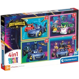 Παζλ Clementoni Super Color 4in1 Batwheels