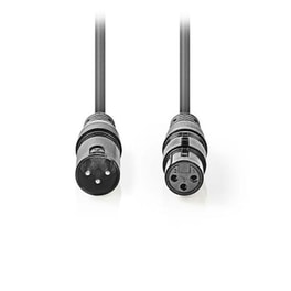 Kαλώδιο Ήχου Nedis Coth15010gy50 Balanced XLR male σε XLR female - 5m
