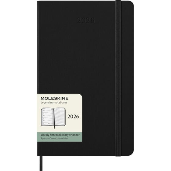 Ημερολόγιο Εβδομαδιαίο Moleskine 2026 12Μ Large Black Hard image 0