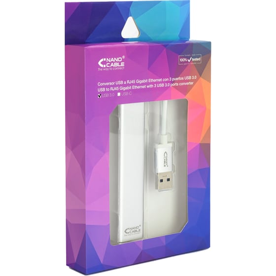 Nanocable 10.03.0403 USB Hub 4-Port USB 3.0 συμβατό με USB-A image 3