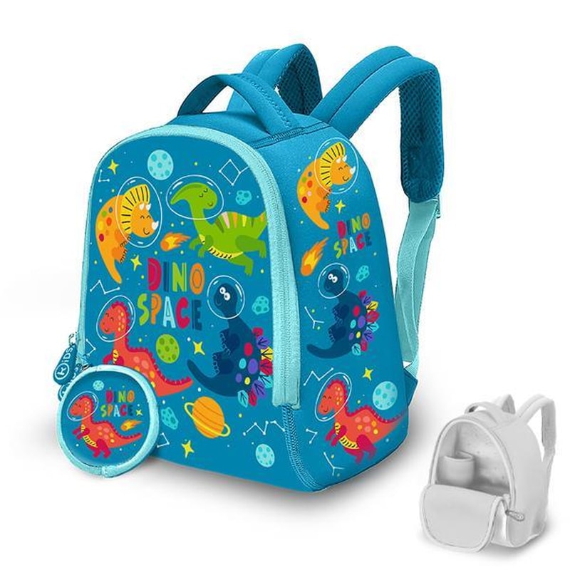 NEXT Τσάντα Πλάτης Παιδική Από Neoprene Dino Space