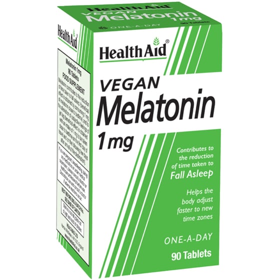 Συμπλήρωμα για τον Ύπνο Health Aid Melatonin 1mg - 90 ταμπλέτες image 0