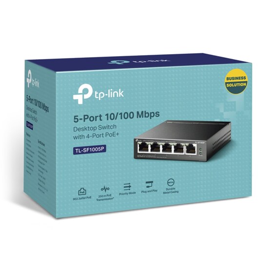 TP-LINK TL-SF1005P v1 L2 Switch με 5 Θύρες Ethernet image 3