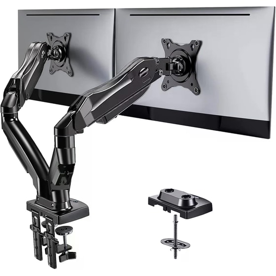 Βάση Monitor Huanuo HNDS6W 13"-30" για 2 Οθόνες - Μαύρο image 0