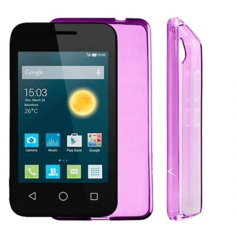 Θήκη Alcatel Pixi 3 - Volte-Tel SlimColor TPU Back Cover Σιλικόνης - Διάφανη Ροζ