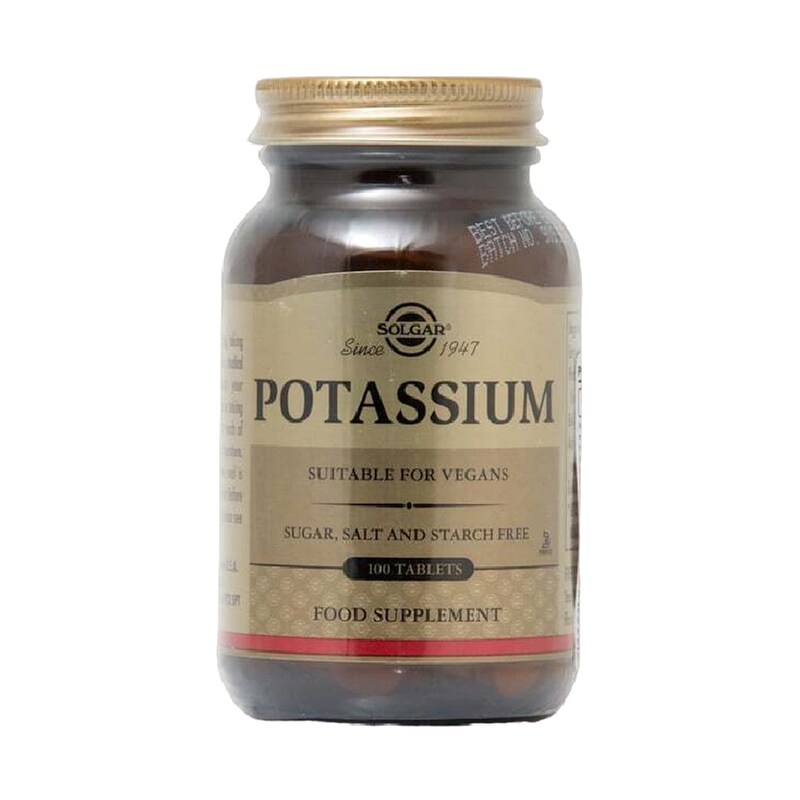 Μέταλλα Solgar Potassium 99mg - 100 ταμπλέτες