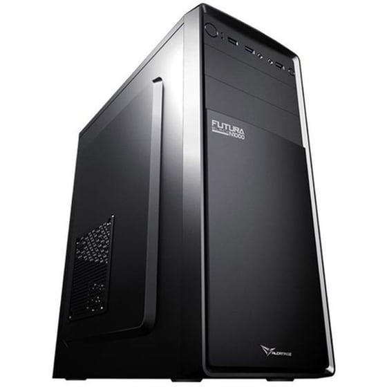Κουτί Desktop Alcatroz Futura Black N1000 με τροφοδοτικό 450W - Μαύρο image 2