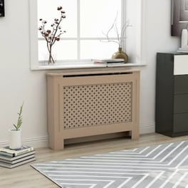 Vidaxl Κάλυμμα Καλοριφέρ 112 X 19 X 81 Εκ. Από Mdf