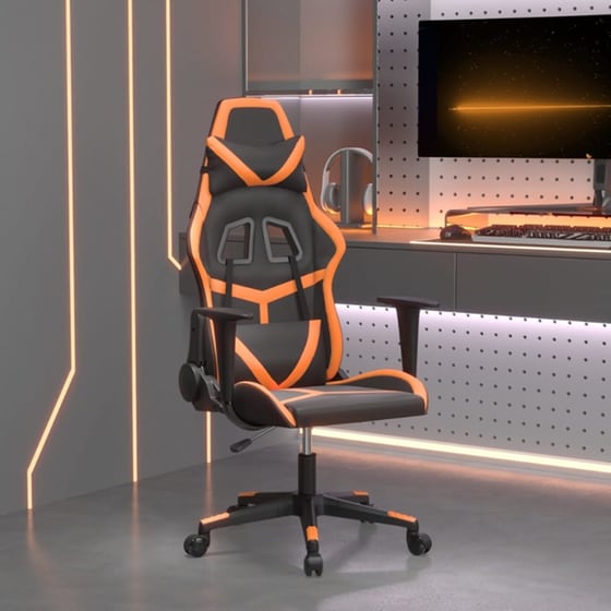 Καρέκλα Gaming VIDAXL 3143671 από Τεχνητό Δέρμα - Μαύρο / Πορτοκαλί image 9