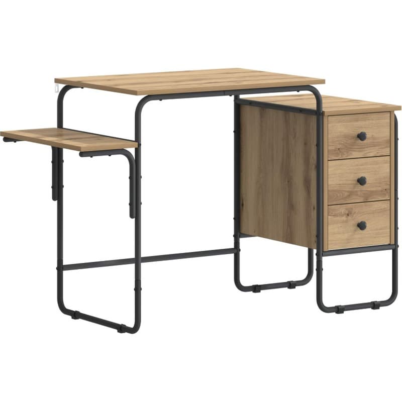 Γραφείο VidaXL με Αποθηκευτικό Χώρο 120x50x75 cm - Artisan Δρυς