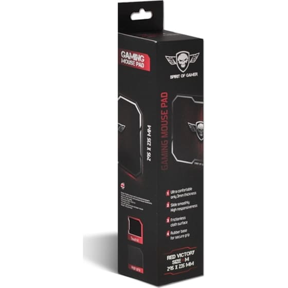 Spirit of Gamer Winged Skull Gaming Mouse Pad 296mm Κόκκινο image 2