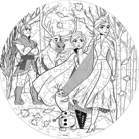 Παζλ Luna Toys Χρωματισμού 2 Όψεων Frozen 2 - 150 Τμχ image 1