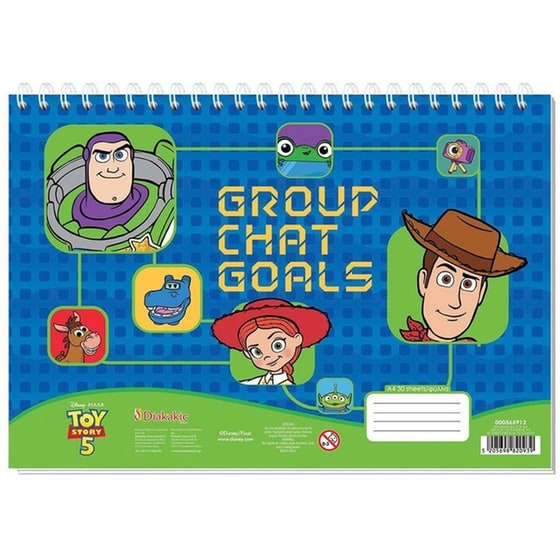 Μπλοκ Ζωγραφικής Διακάκης Α4 Toy Story image 0
