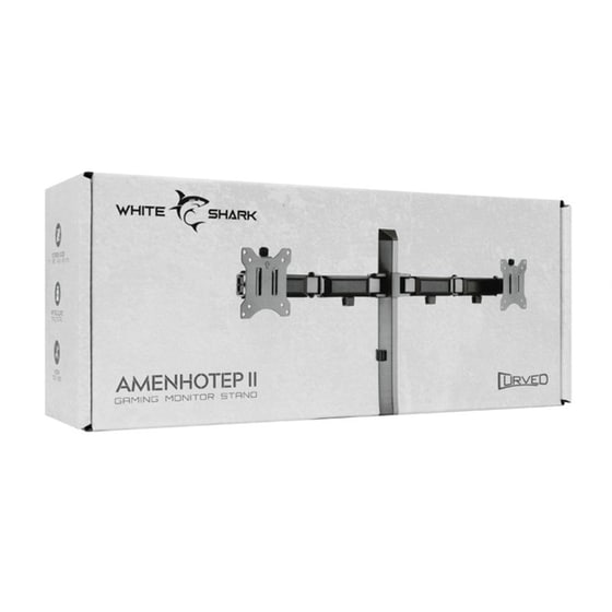 Βάση στήριξης οθόνης με βραχίονα White Shark Amenhotep II 17"-32" - Γκρι image 7